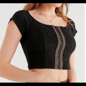Urban Outfitters Black Crop Top